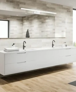 Biały kinkiet, idealny nad lustro w łazience ML6337 z serii SHINE | Kaja Oświetl*Sklep Kaja Discount