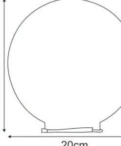 Biały klosz w kształcie kuli K-ELEMENT OGRODKULA DO 5035*Sklep Kaja Online