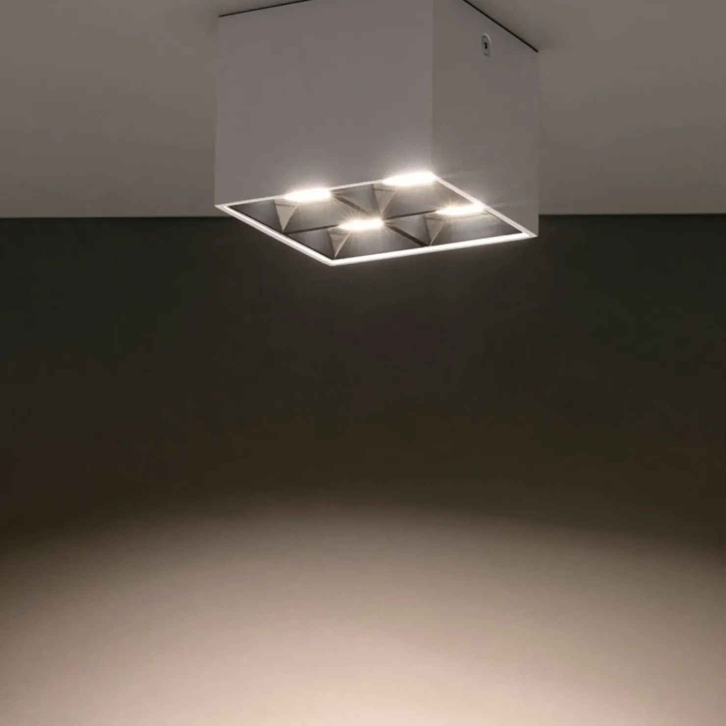 , kwadratowy spot natynkowy 8,2cm 36° 4000K 10051 MIDI LED | Kaja*Sklep Kaja Best