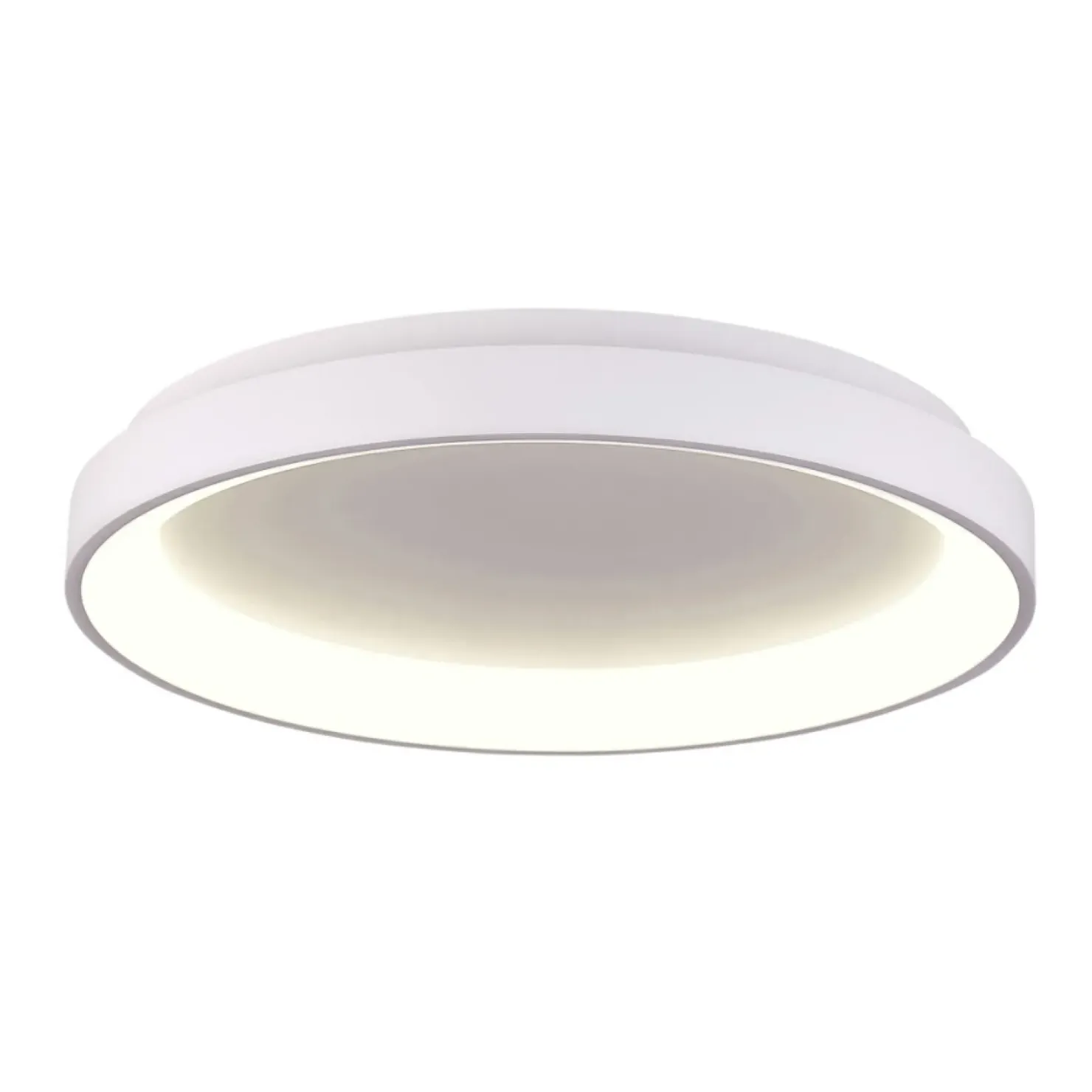 Biały, ledowy plafon ⌀78 PLF-53675-078RC-WH-3KS4K-TRDIMM VICO | Kaja*Sklep Kaja Online