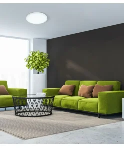 Biały natynkowy plafon ⌀40cm 3000K PLF-7001-400R-WH-3K z serii PELARO*Sklep Kaja Shop