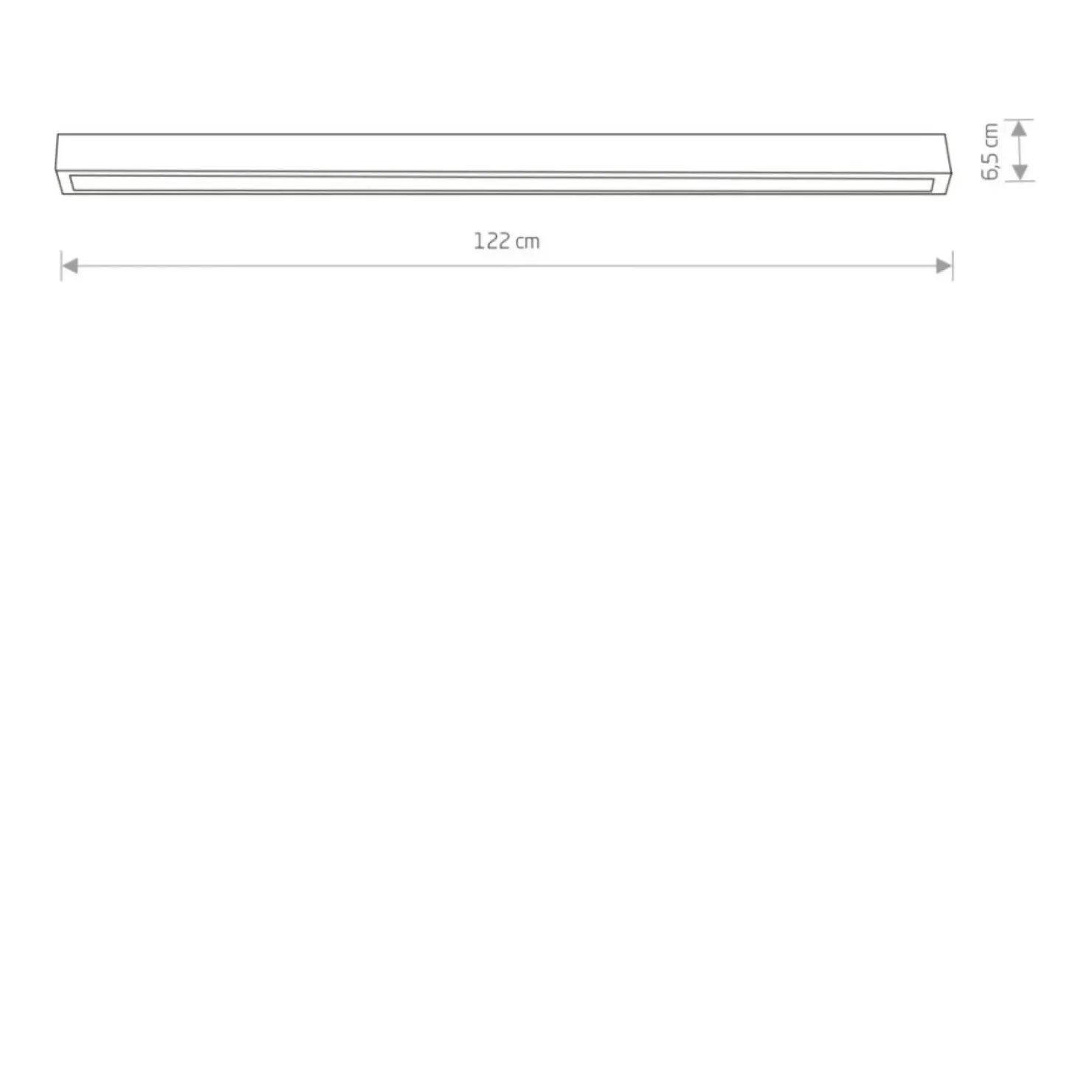 plafon, podłużny, szerokość 120 cm, 22W 7556 | Kaja Oświetlenie*Sklep Kaja Best