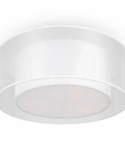 plafon sufitowy z dwoma abażurami MOD613CL-03W1 z serii BERGAMO*Sklep Kaja Fashion