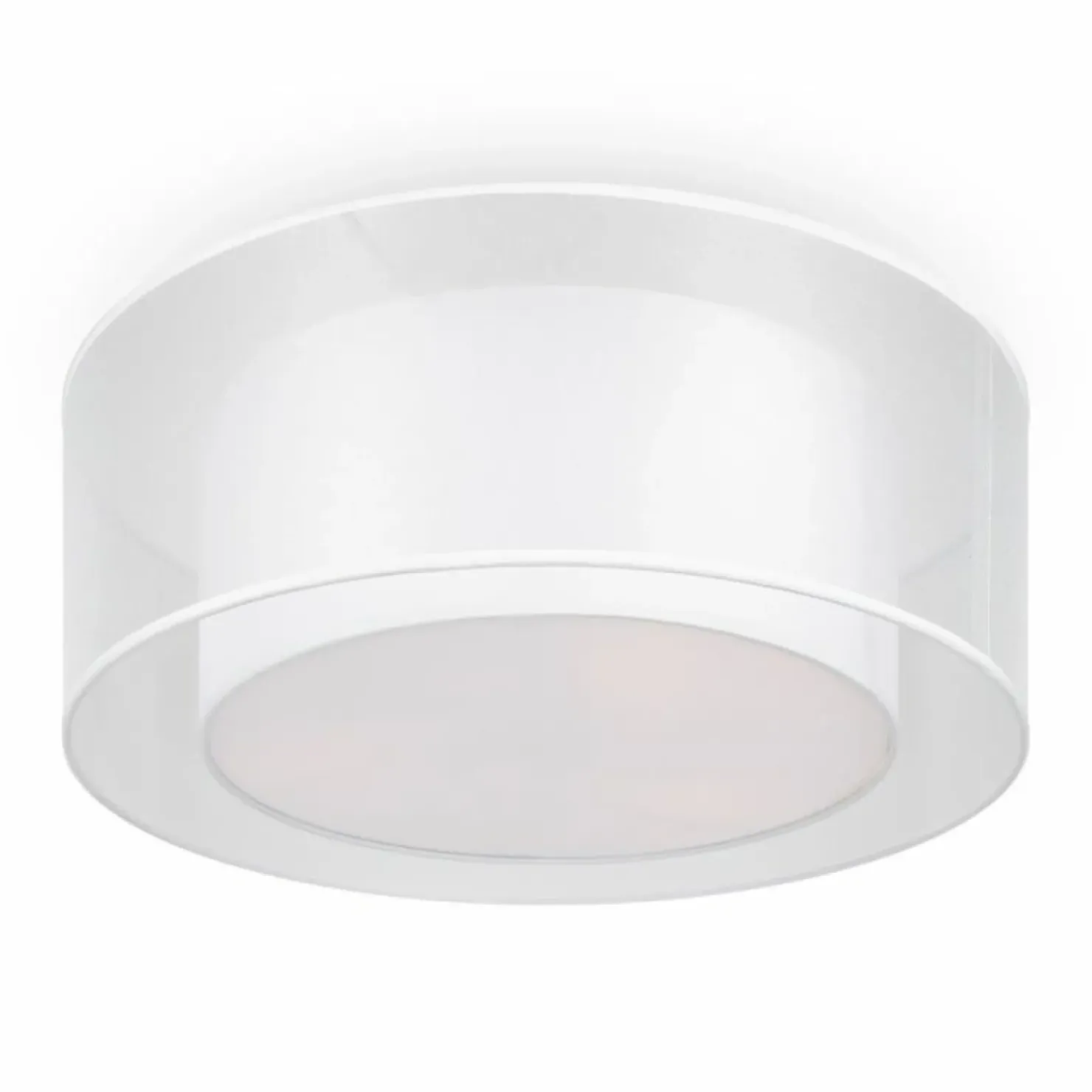 plafon sufitowy z dwoma abażurami MOD613CL-03W1 z serii BERGAMO*Sklep Kaja Fashion