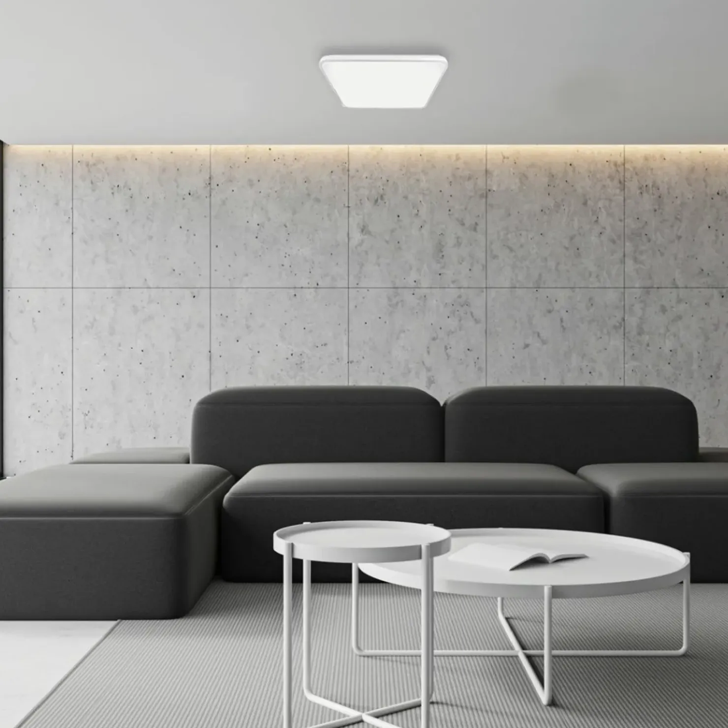 Biały plafon z neutralną barwą światła ML7934 z serii FABIO | Kaja Oświetlenie*Sklep Kaja Flash Sale