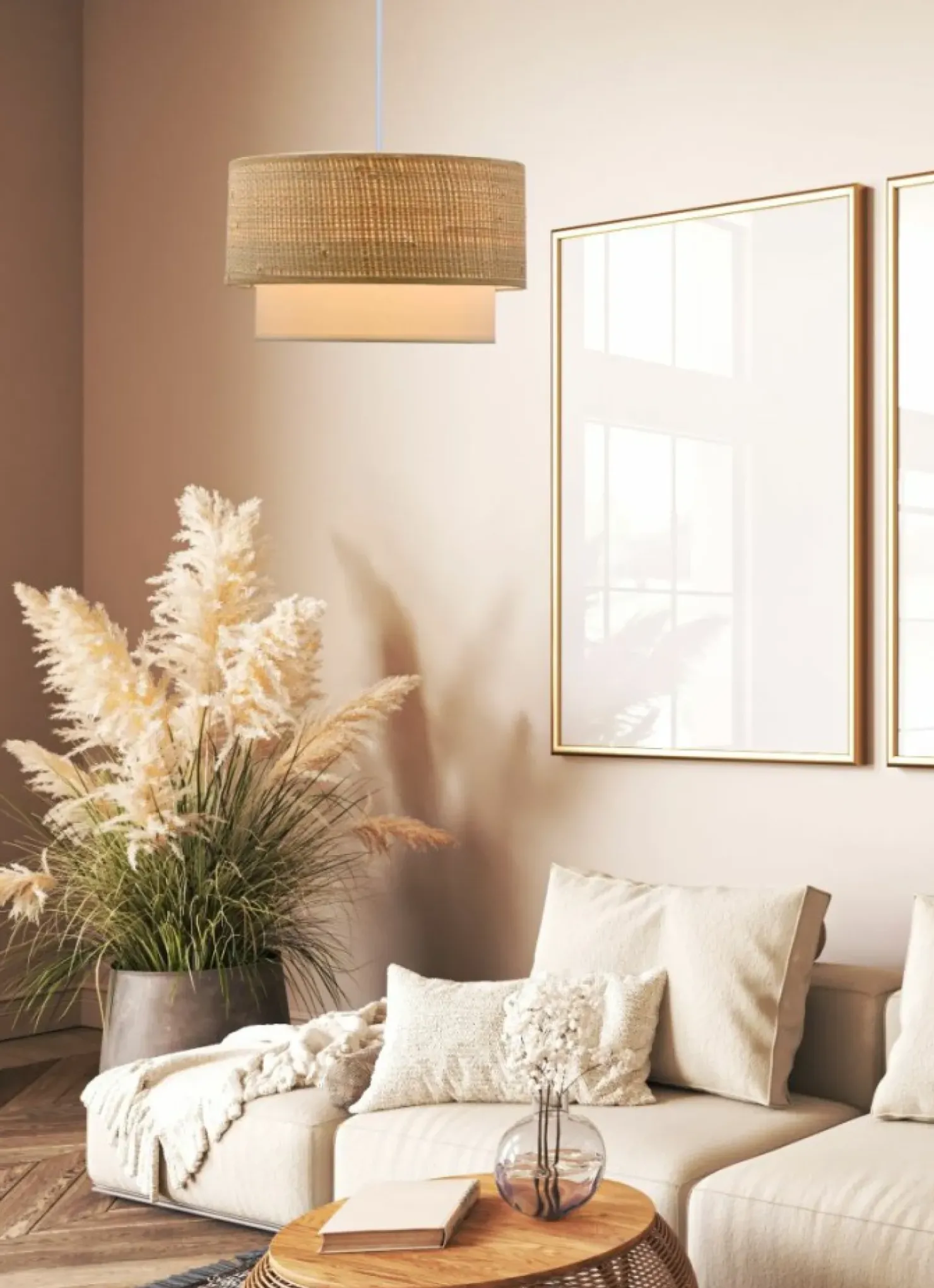 Clearance Sklep Kaja Boho lampa wisząca do jasnego salonu 31-21663 z serii RITANA | Kaja Oświetlenie