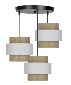 Store Sklep Kaja Boho lampa wisząca, trzy punkty świetlne 33-18212 z serii RATTAN