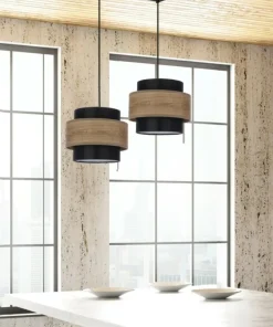 Boho lampa wisząca z dodatkiem drewna 32-17888 TWIN | Kaja Oświetlenie*Sklep Kaja Outlet