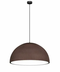 Fashion Sklep Kaja Brązowa, kopułowa lampa wisząca 60x30cm ANT 5039 GANDRA | Kaja