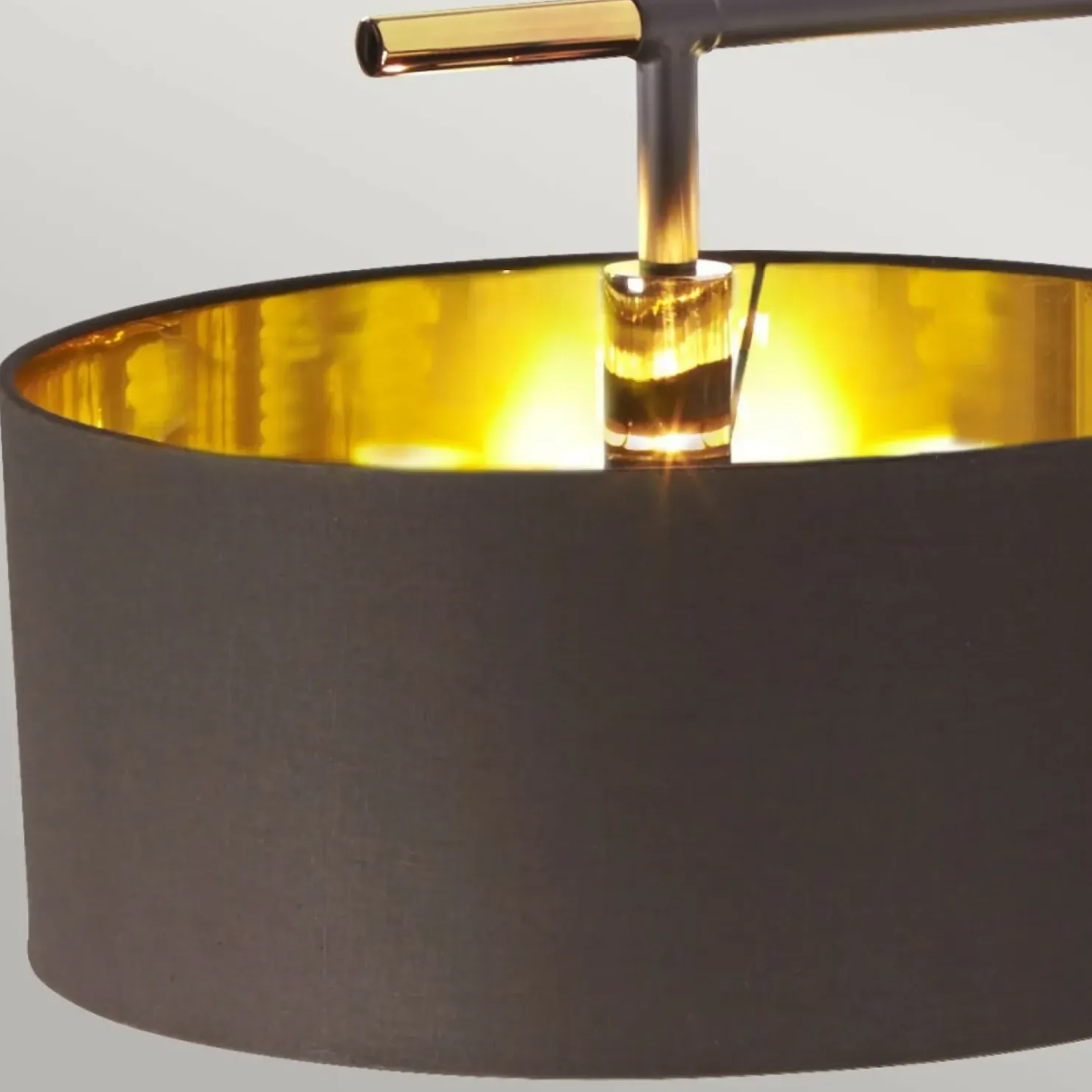 Brązowa lampa połogowa do salonu BALANCE-FL-BRPB z serii BALANCE*Sklep Kaja Cheap