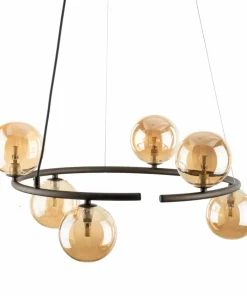 Discount Sklep Kaja Brązowa lampa wisząca do salonu TK 6571 ANABELLE BROWN | Kaja