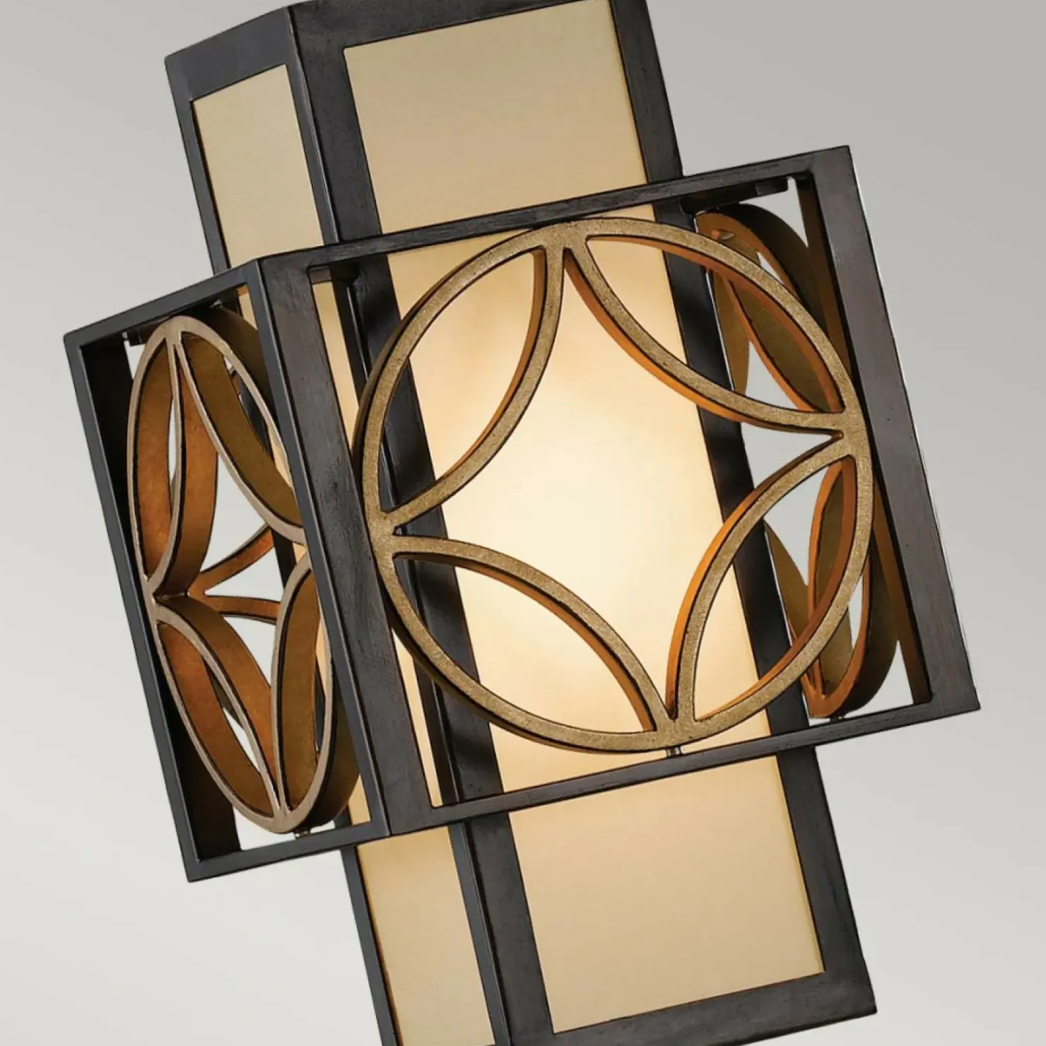 Outlet Sklep Kaja Brązowa lampa wisząca geometryczna FE-REMY-P-C z serii REMY