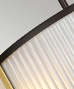 Hot Sklep Kaja Brązowa lampa wisząca, z abażurem DL-CORONA-3P-BAB z serii CORONA