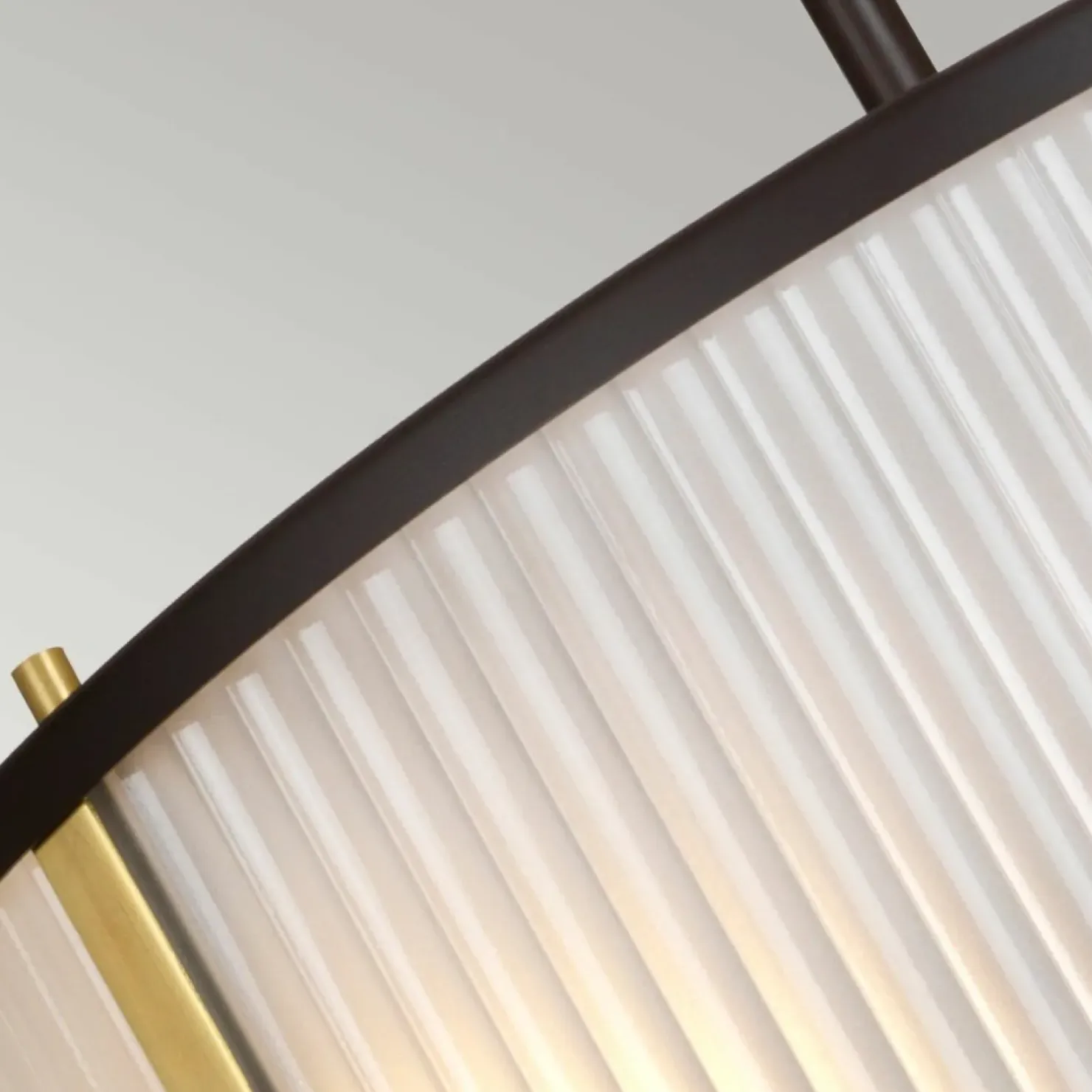 Hot Sklep Kaja Brązowa lampa wisząca, z abażurem DL-CORONA-3P-BAB z serii CORONA