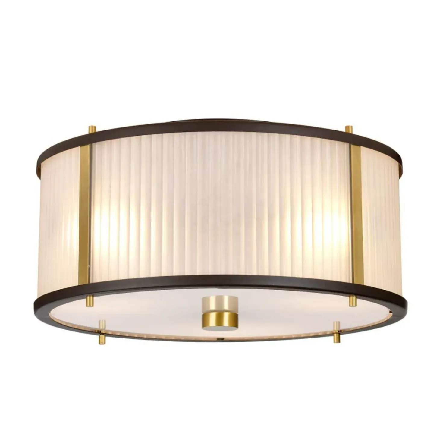 Hot Sklep Kaja Brązowa lampa wisząca, z abażurem DL-CORONA-3P-BAB z serii CORONA