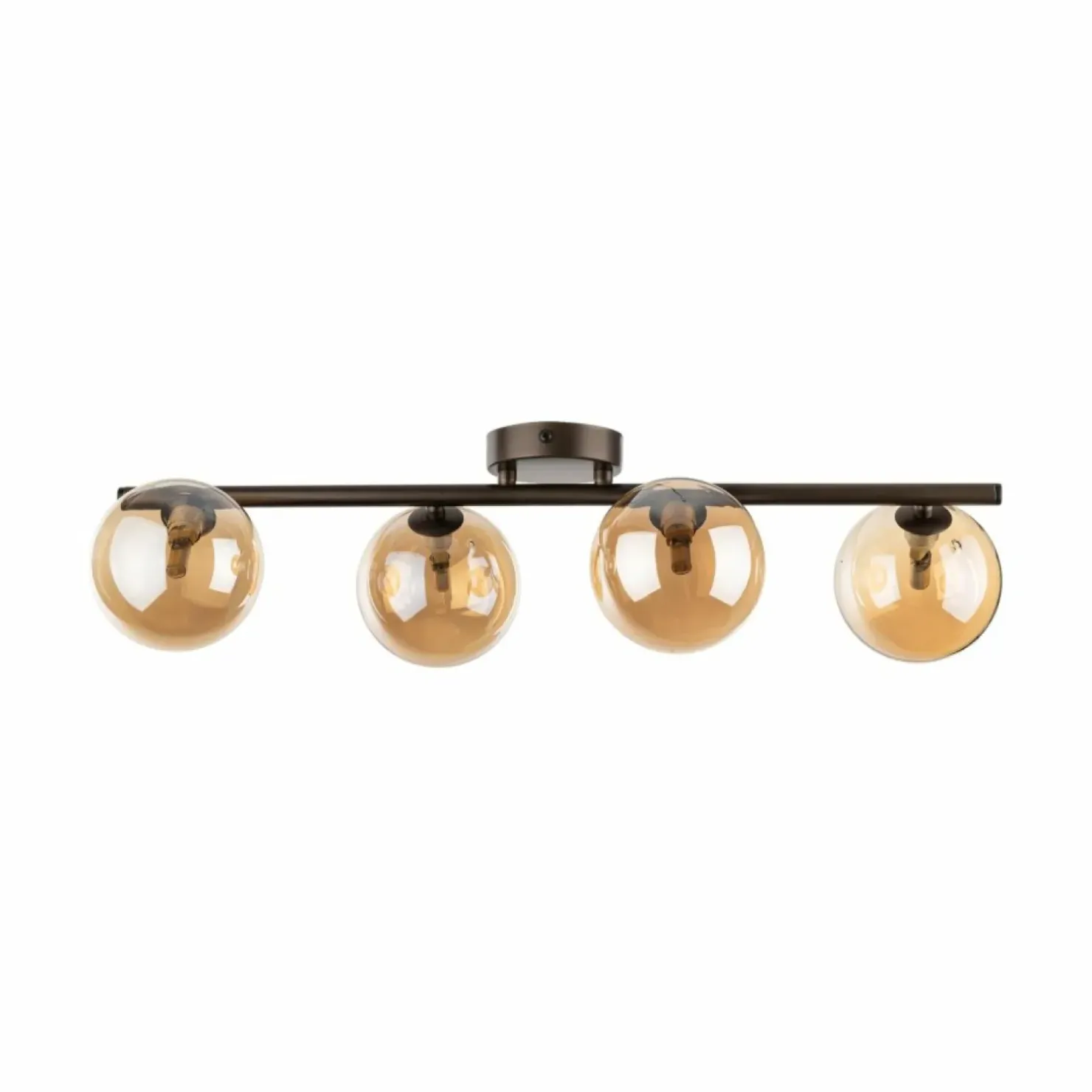 Store Sklep Kaja Brązowa listwa z ciepłymi kloszami G9 TK 6104 ESTERA BROWN | Kaja