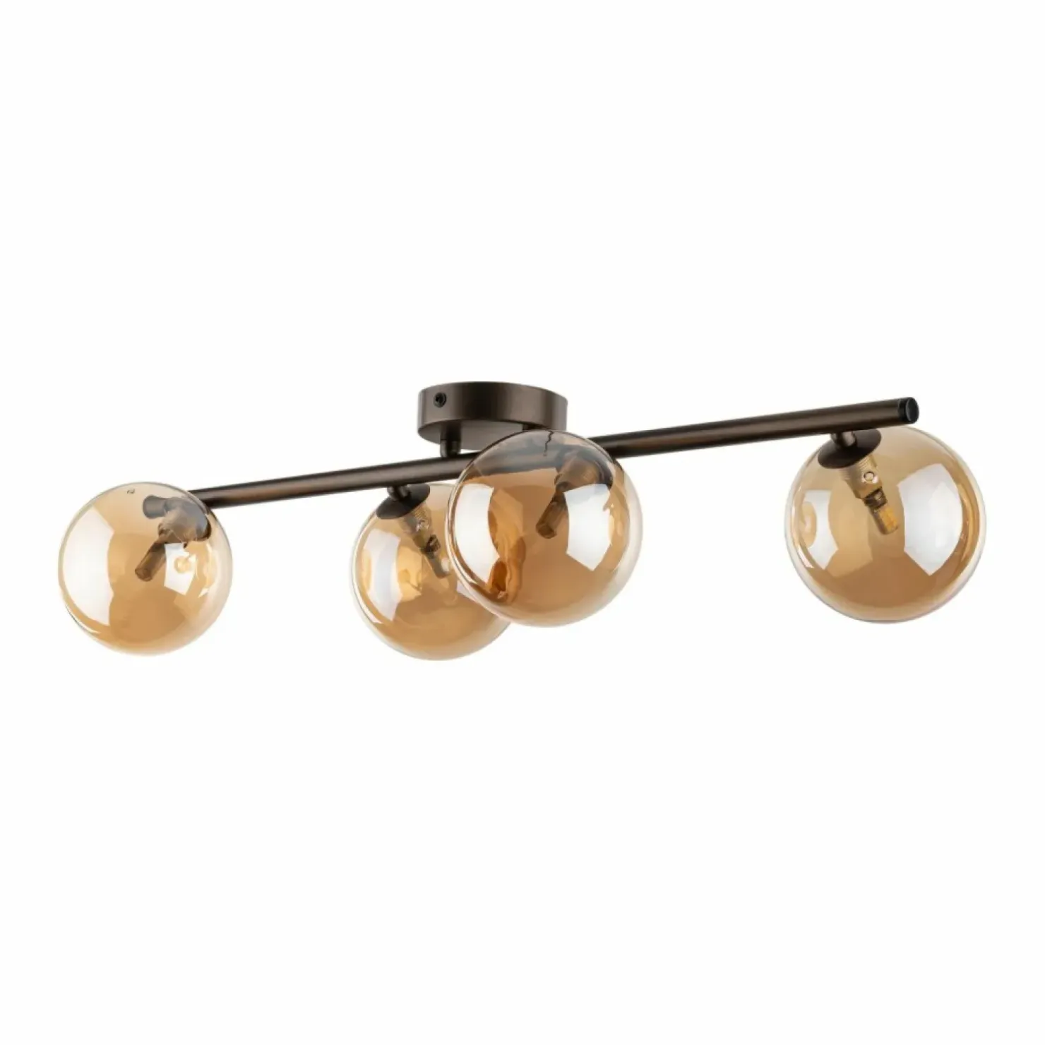 Store Sklep Kaja Brązowa listwa z ciepłymi kloszami G9 TK 6104 ESTERA BROWN | Kaja