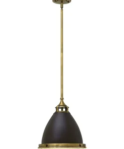 Outlet Sklep Kaja Brązowa, pojedyncza lampa wisząca HK-AMELIA-P-M-RB z serii AMELIA brązowe