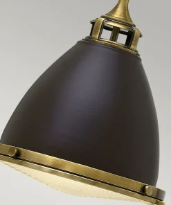 Outlet Sklep Kaja Brązowa, pojedyncza lampa wisząca HK-AMELIA-P-M-RB z serii AMELIA brązowe