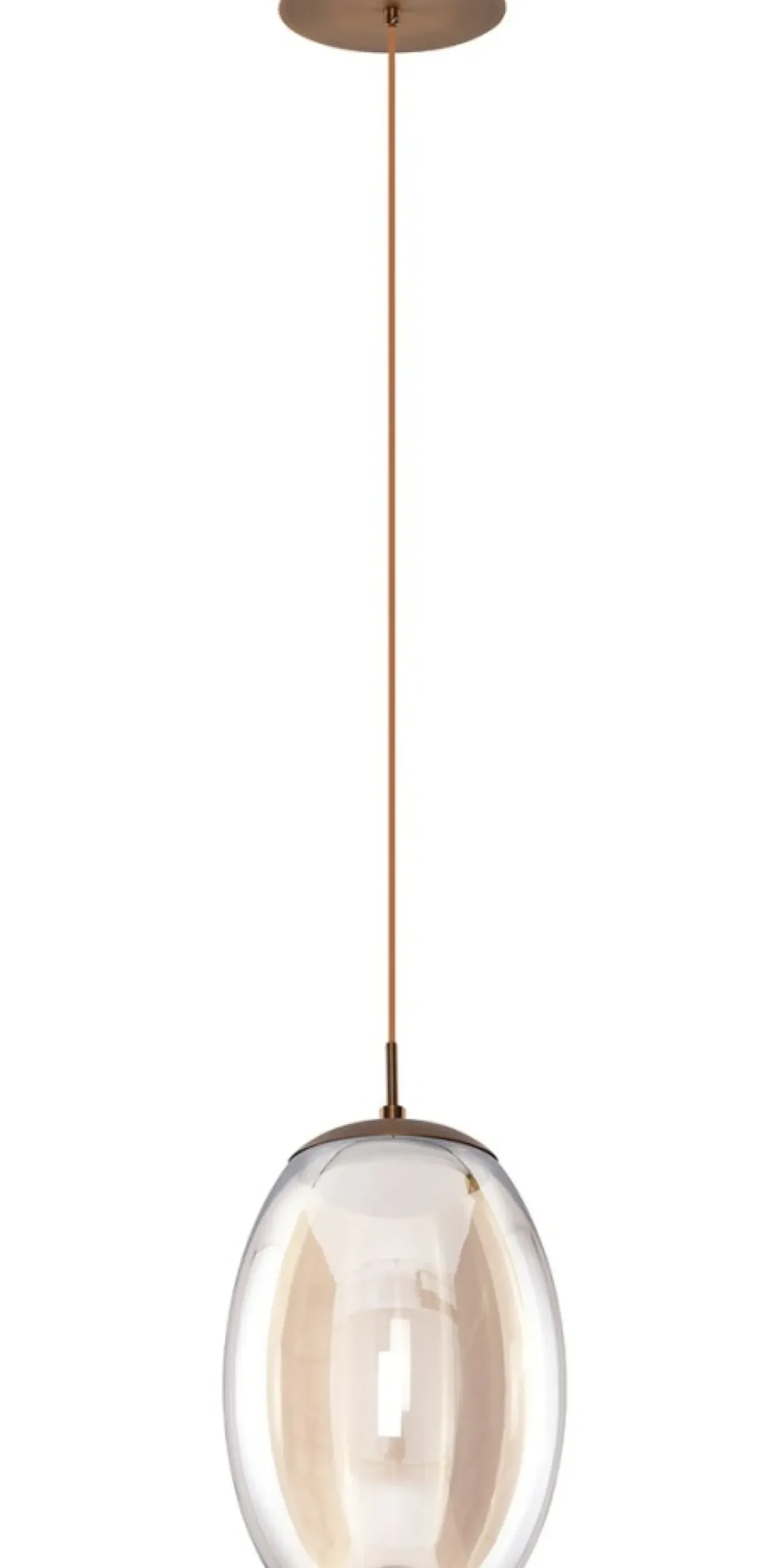 Flash Sale Sklep Kaja Brązowa wisząca lampa LED z kloszem AZ3342 HELENA | Kaja Oświetlenie