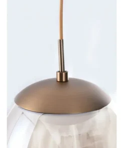 Flash Sale Sklep Kaja Brązowa wisząca lampa LED z kloszem AZ3342 HELENA | Kaja Oświetlenie