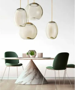 Flash Sale Sklep Kaja Brązowa wisząca lampa LED z kloszem AZ3342 HELENA | Kaja Oświetlenie