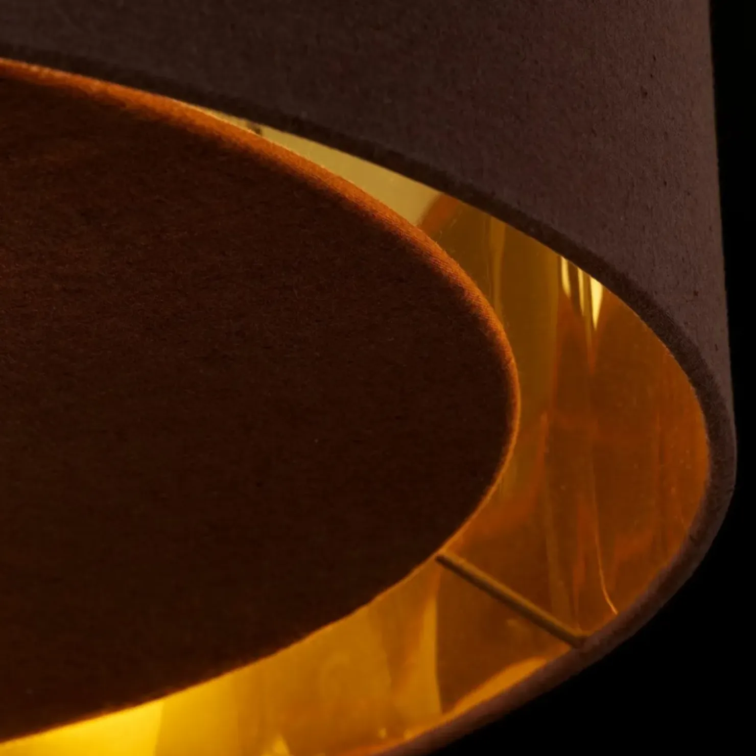 Hot Sklep Kaja Brązowo-złota lampa wisząca BALANCE-P-BRPB z serii BALANCE