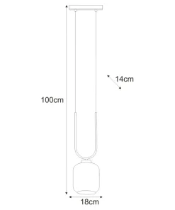 Best Sale Sklep Kaja Bursztynowa lampa wisząca z czarnymi elementami K-5580 z serii CONI