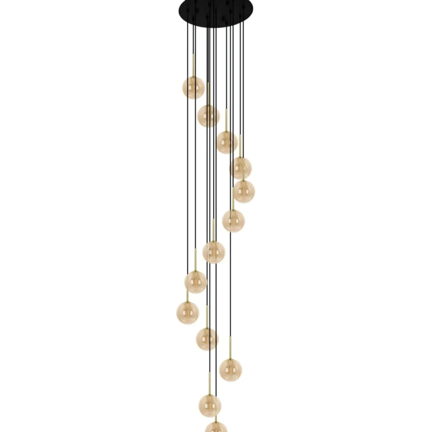 Cheap Sklep Kaja Bursztynowa lampa wisząca z 13 kloszami KP-31 z serii GALAXY