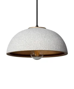 Store Sklep Kaja Ceramiczna kopuła wisząca do stylowej kuchni ABR-CIRI-E27 z serii CI szary
