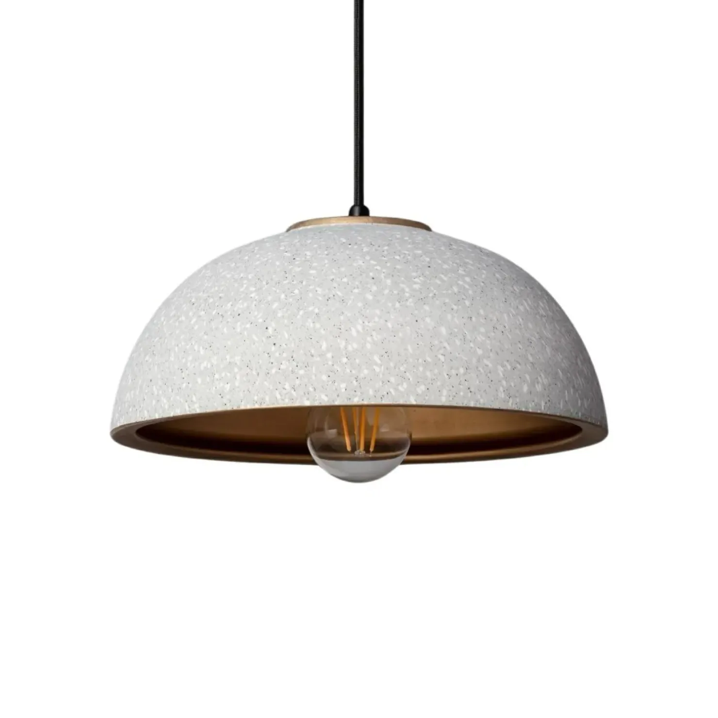 Store Sklep Kaja Ceramiczna kopuła wisząca do stylowej kuchni ABR-CIRI-E27 z serii CI szary
