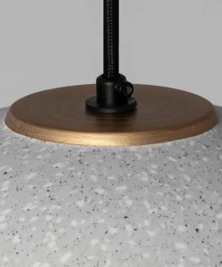 Store Sklep Kaja Ceramiczna kopuła wisząca do stylowej kuchni ABR-CIRI-E27 z serii CI szary