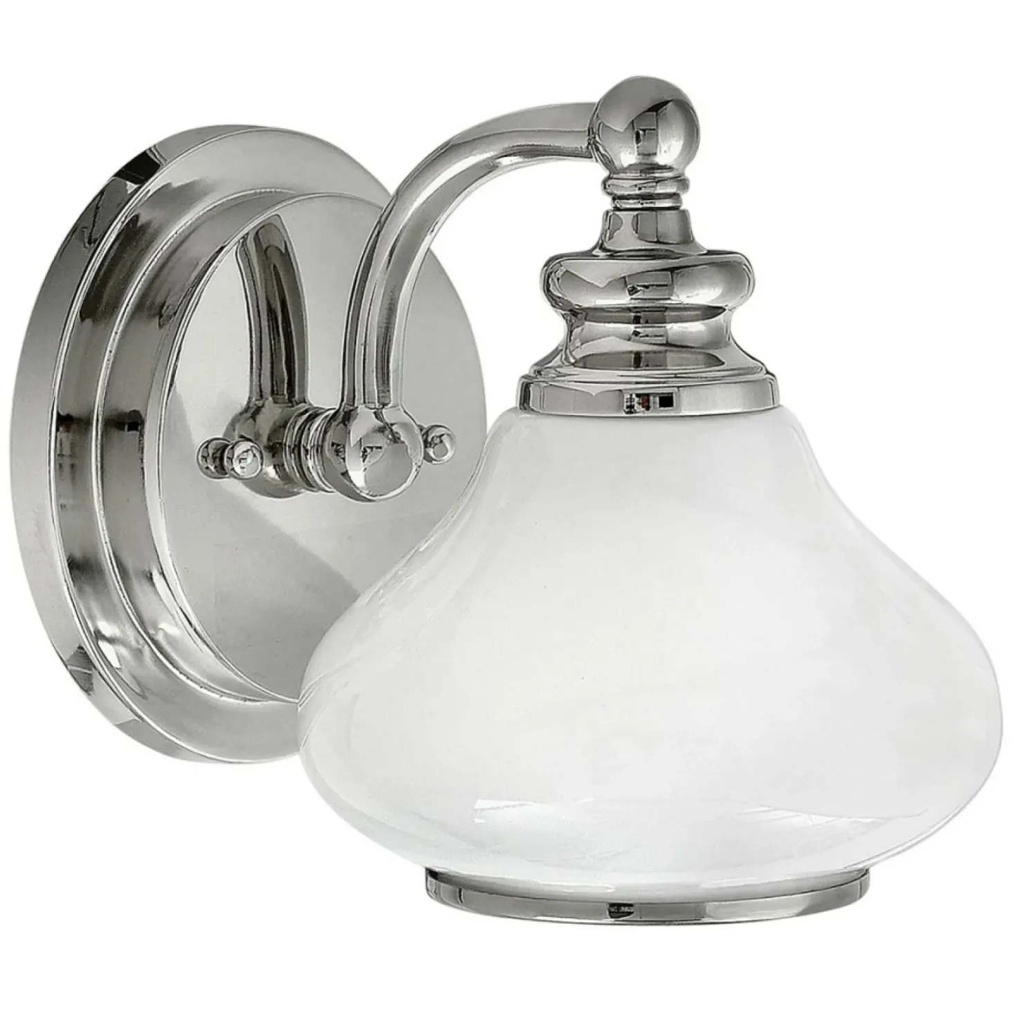 Chromowana lampa ścienna z kloszem HK-AINSLEY1-BATH z serii AINSLEY*Sklep Kaja Hot