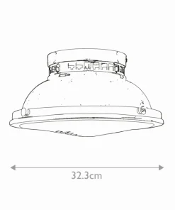 Chromowana lampa sufitowa, plafon HK-AMELIA-F-M-CM z serii AMELIA*Sklep Kaja Hot