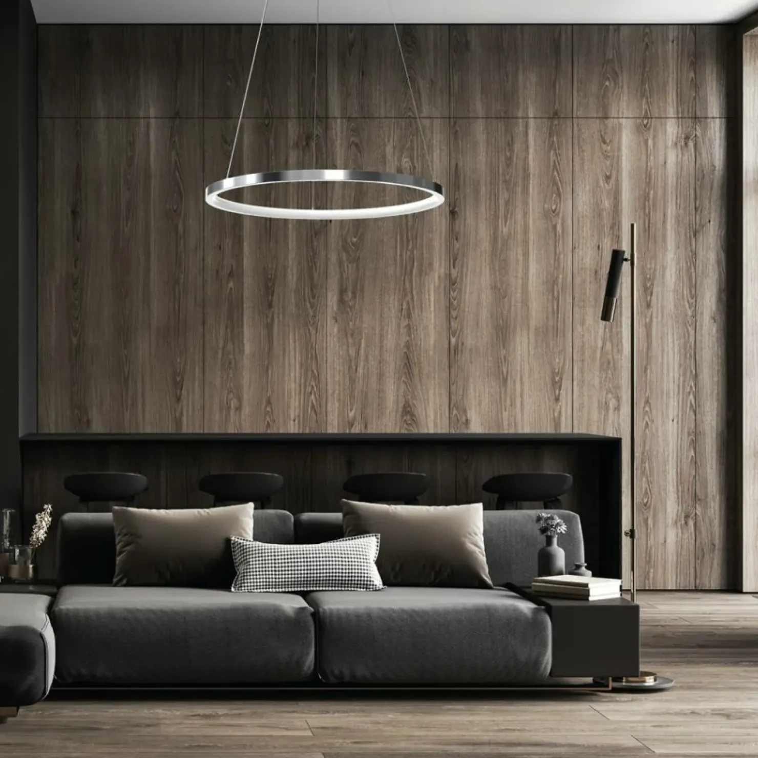 Cheap Sklep Kaja Chromowana lampa wisząca, regulacja wysokości ML7940 z serii ROTONDA | Kaja Oświ