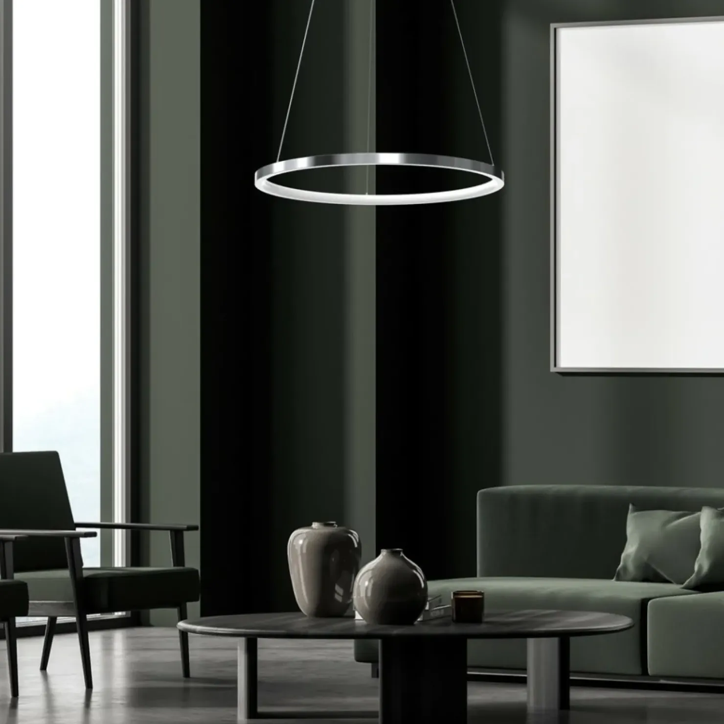 Cheap Sklep Kaja Chromowana lampa wisząca, regulacja wysokości ML7940 z serii ROTONDA | Kaja Oświ
