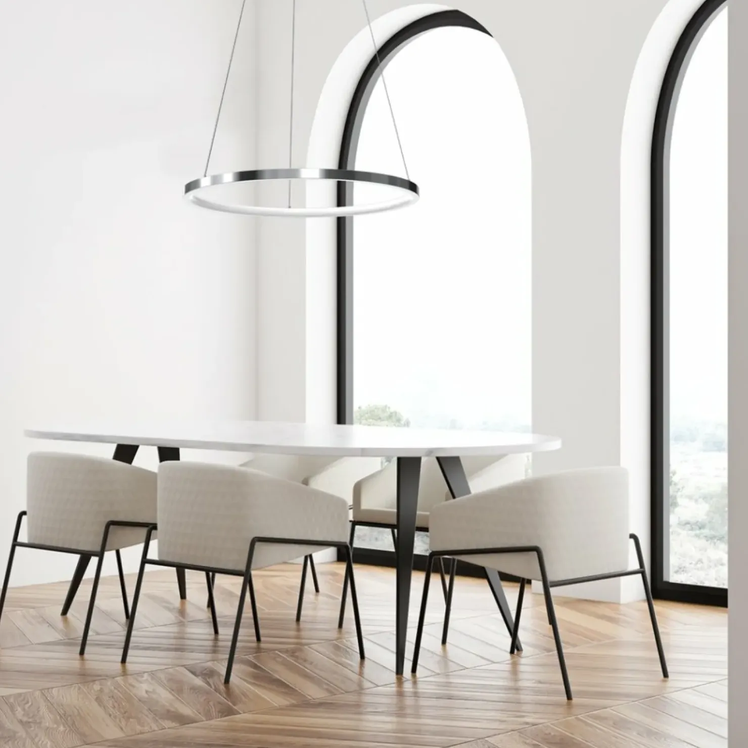 Cheap Sklep Kaja Chromowana lampa wisząca, regulacja wysokości ML7940 z serii ROTONDA | Kaja Oświ