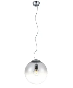 Store Sklep Kaja owana lampa wisząca z okrągłym kloszem AZ3106 IRIS | Kaja chrom