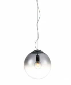 Store Sklep Kaja owana lampa wisząca z okrągłym kloszem AZ3106 IRIS | Kaja chrom
