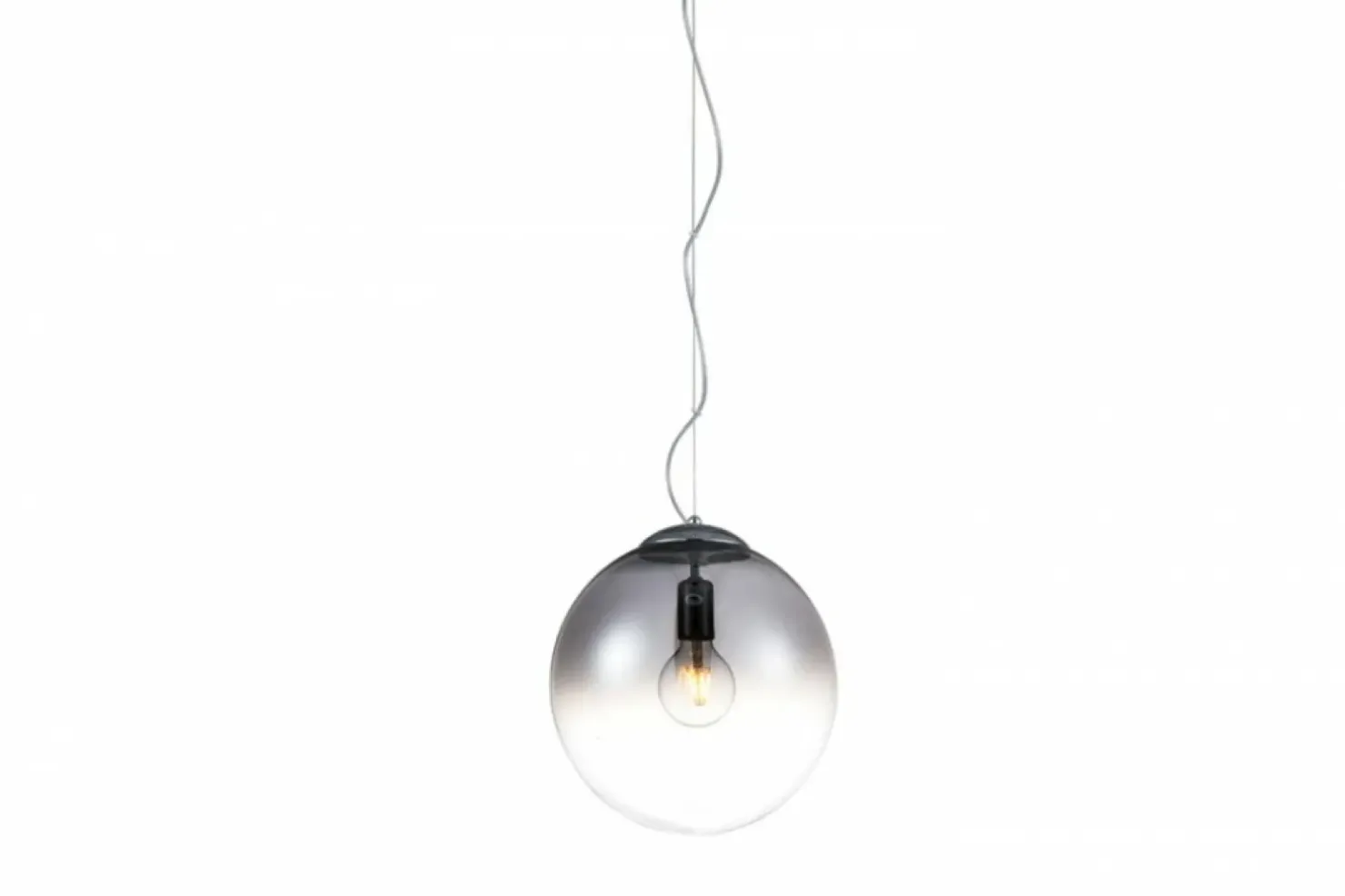 Store Sklep Kaja owana lampa wisząca z okrągłym kloszem AZ3106 IRIS | Kaja chrom