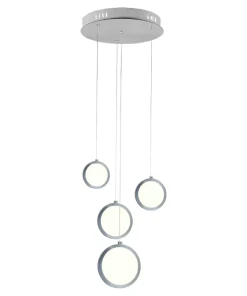 Hot Sklep Kaja owana lampa wisząca z tarczami LED ML265 CIRCOLO | Kaja chrom