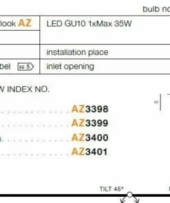 owane oczko wpustowe ruchome GU10 AZ3400 NEMO | Kaja Oświetlenie*Sklep Kaja Discount