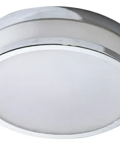 Chromowany, łazienkowy plafon LED 3000K ⌀22cm AZ2065 z serii KA*Sklep Kaja Sale