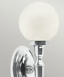 Chromowany kinkiet z kloszem kulką BATH-DRYDEN4-PC z serii DRYDEN*Sklep Kaja Best