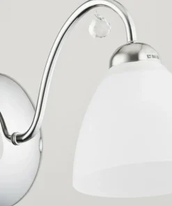 Chromowany kinkiet z ozdobnym kryształem AL 23740 | Kaja*Sklep Kaja Store