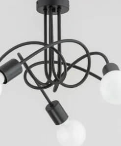 Clearance Sklep Kaja Ciekawa lampa sufitowa z wyeksponowanymi żarówkami AL 28535 | Kaja
