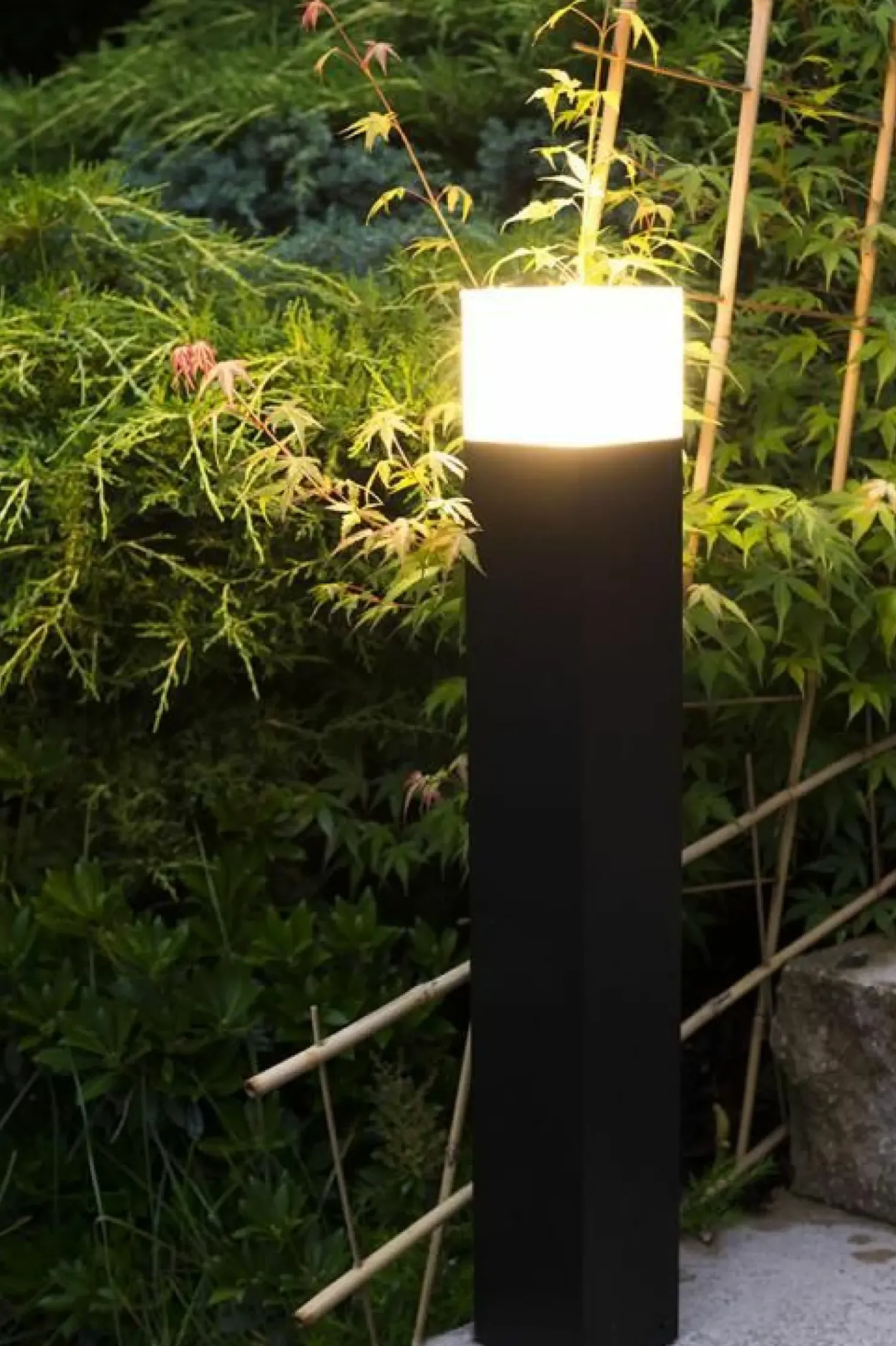 Ciemna lampa stojąca, ogrodowa, na E27 CB-830 DG z serii CUBE | Kaja Oświetlenie*Sklep Kaja Online