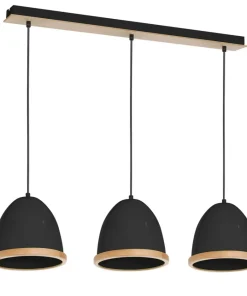 Sale Sklep Kaja Czarna, elegancka lampa wisząca na trzy żarówki MLP8853 z serii STUDIO | Kaja Oś