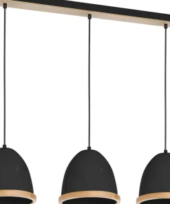 Sale Sklep Kaja Czarna, elegancka lampa wisząca na trzy żarówki MLP8853 z serii STUDIO | Kaja Oś