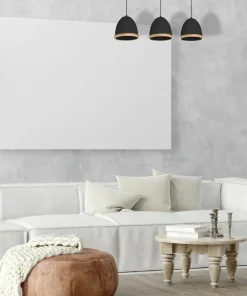 Sale Sklep Kaja Czarna, elegancka lampa wisząca na trzy żarówki MLP8853 z serii STUDIO | Kaja Oś